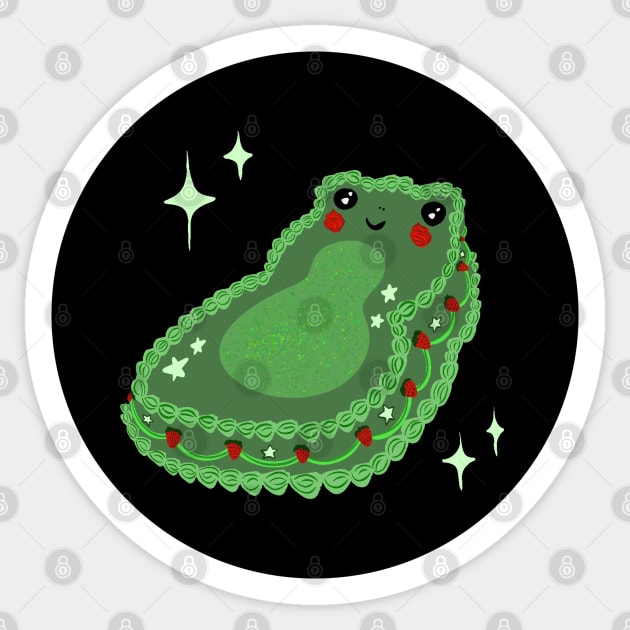 froggy cake Sticker by hgrasel